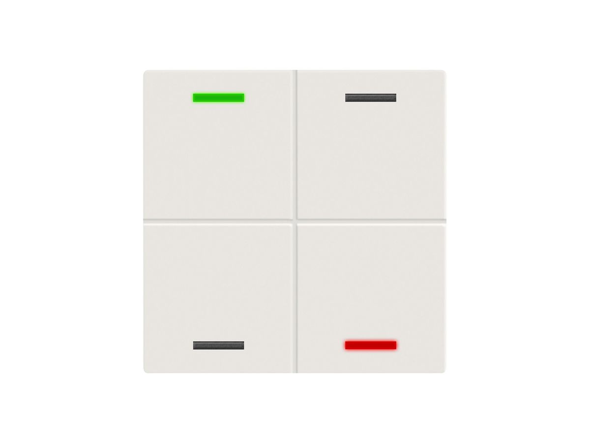 EB-Taster KNX RGBW MDT BE-TAL60T411.01 4T/4B Temp.weiss matt "neutral"