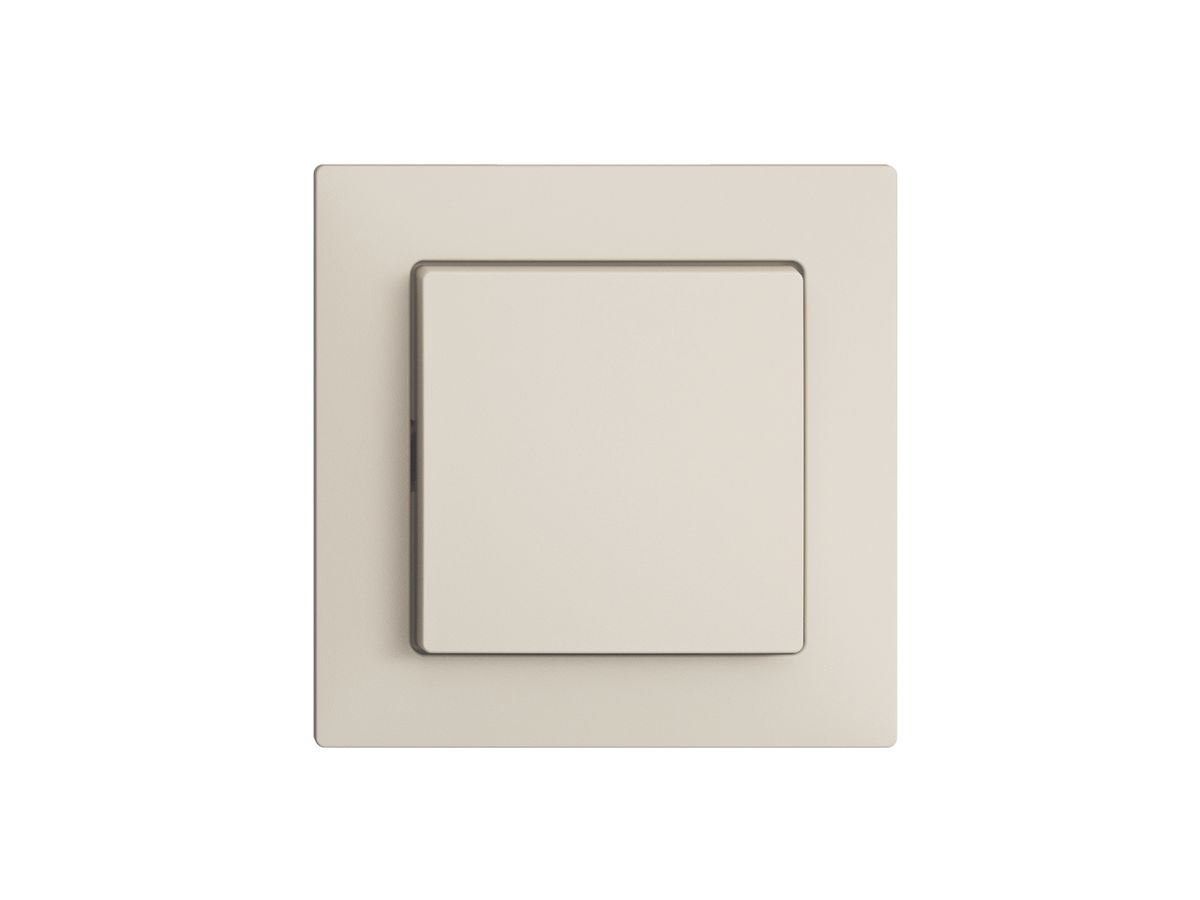 Frontset EDIZIOdue crema 60×60mm für Druckschalter