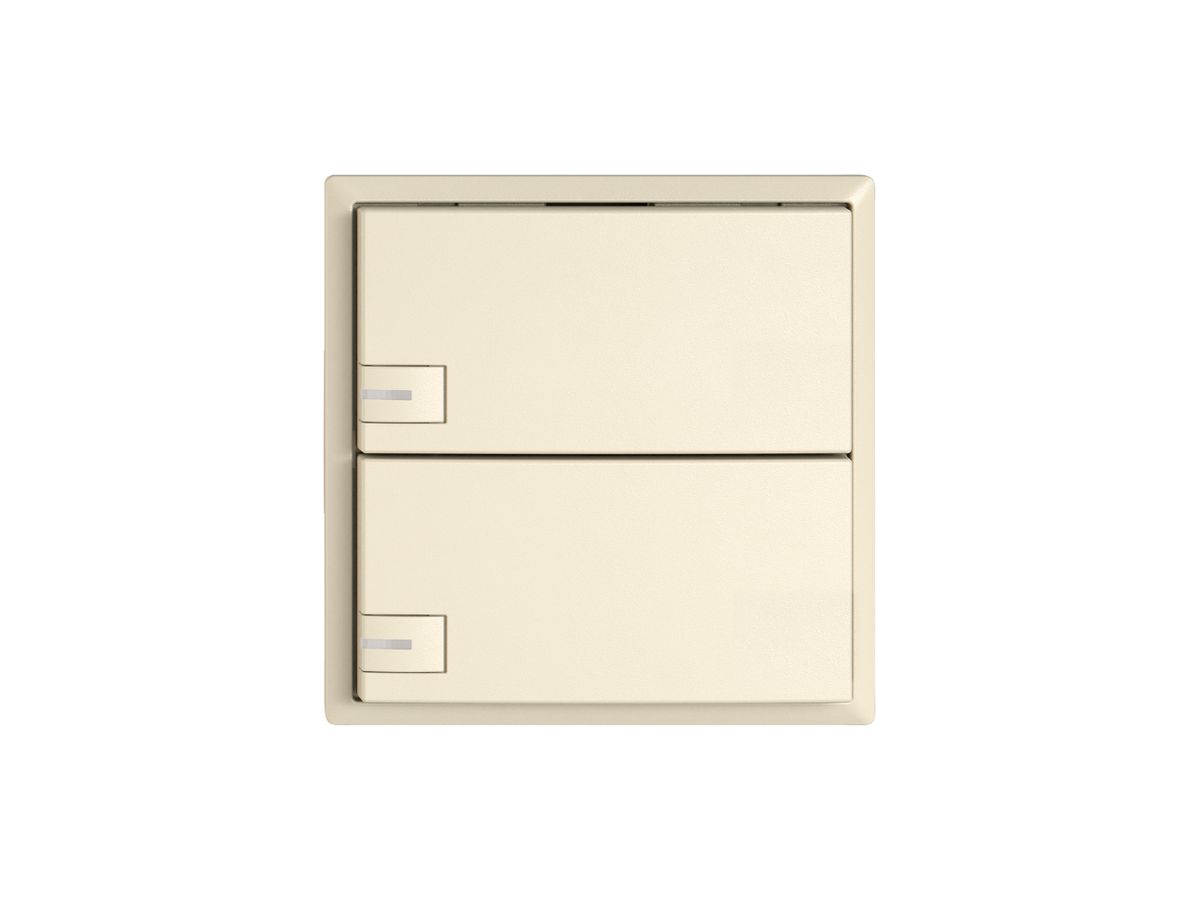 KNX-Taster RGB EDIZIO.liv SNAPFIX® Temperaturfüh.RGB-LED 2×T 1-Tbed.cr