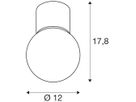 Deckenleuchte SLV VARYT E14 1×0…6W IP44 Ø120mm Chrom