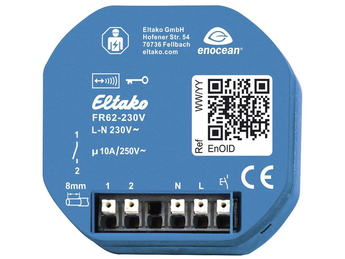 EB-RF-Schaltaktor Eltako FR62-230V Relais 1×Schliesser/Öffner