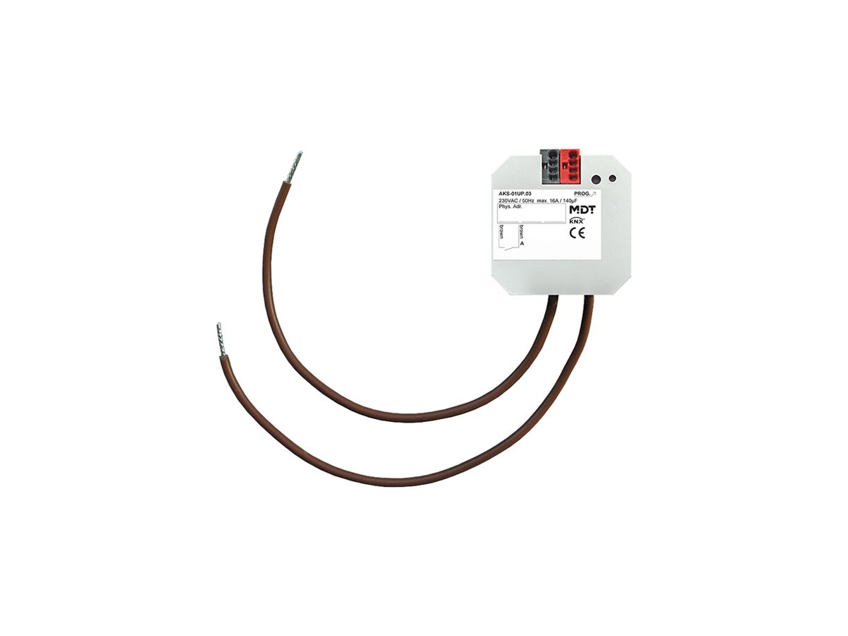 EB-Schaltaktor KNX MDT AKS-01UP.03 1-Kan 16A 230V