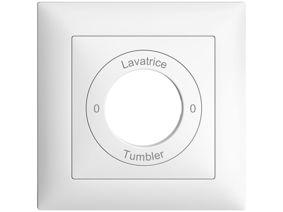 Frontset 0-Lavatrice-0-Tumbler EDIZIOdue 88×88mm weiss