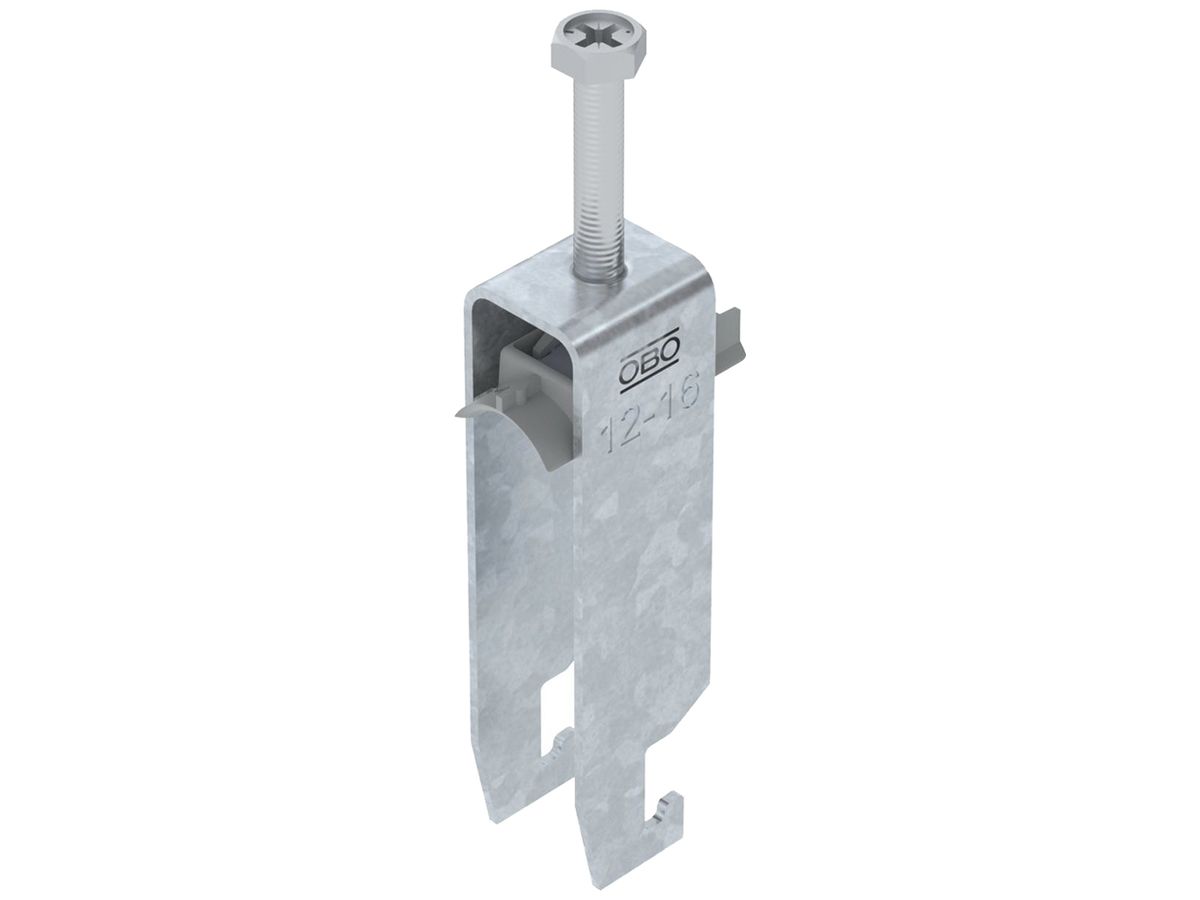 Schnellverleger BET 2056 U-Fuss Kunststoff 12…16mm 3×Kabel Stahl tfZn