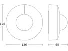 AP-Präsenzmelder Steinel IS 3360 COM1 IP54 2.8m PIR 3m² rund schwarz