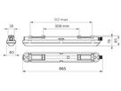 LED-Nassraumleuchte CoreLine WT120C G2 LED19S/840 PSU MDU 600mm