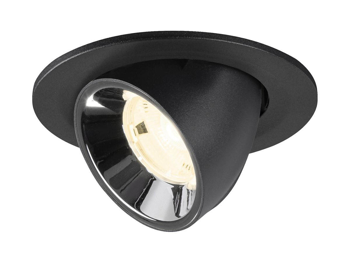 LED-Downlight SLV NUMINOS GIMBLE S 6.7W 1050lm 4000K NB DALI Ø90 sz/cr