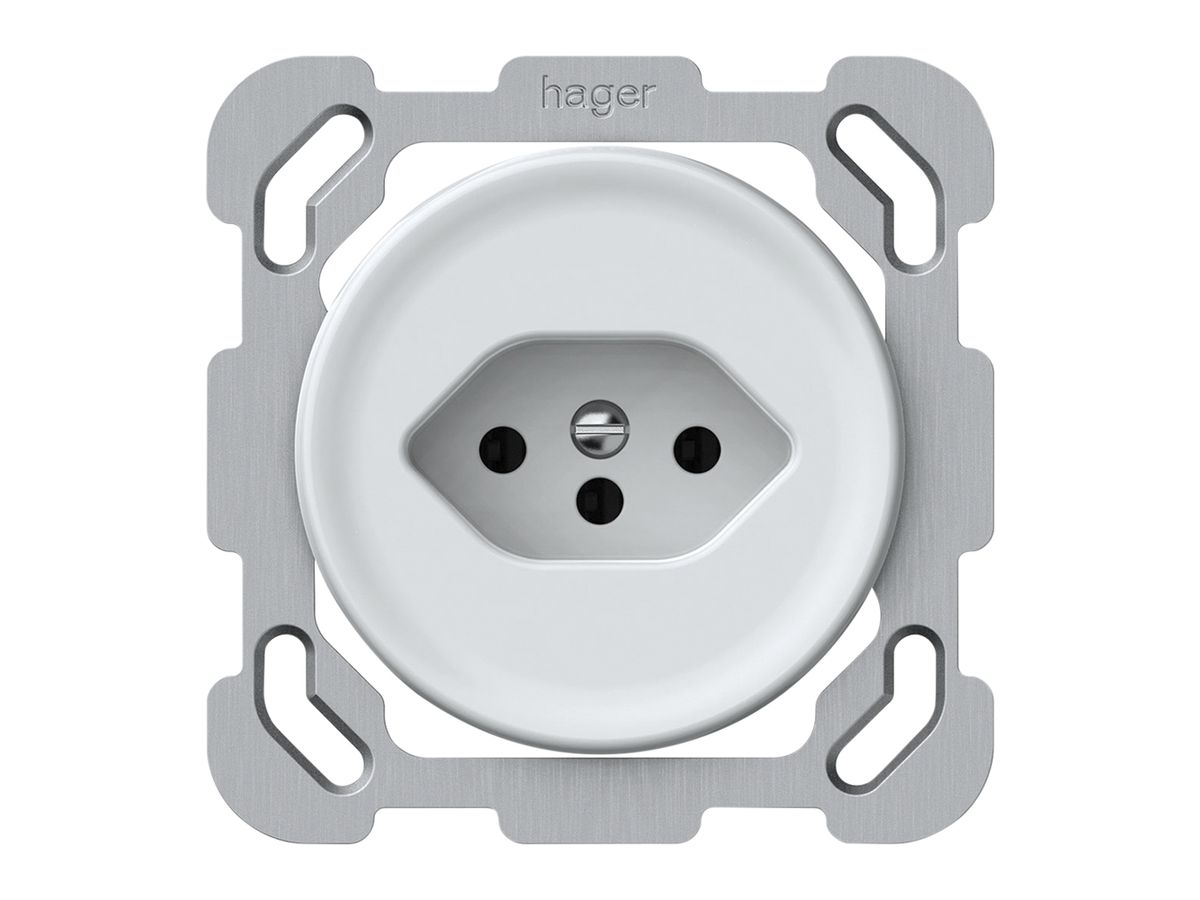 UP-Steckdose origin 1×Typ 13 10A 230V 77×77mm weiss