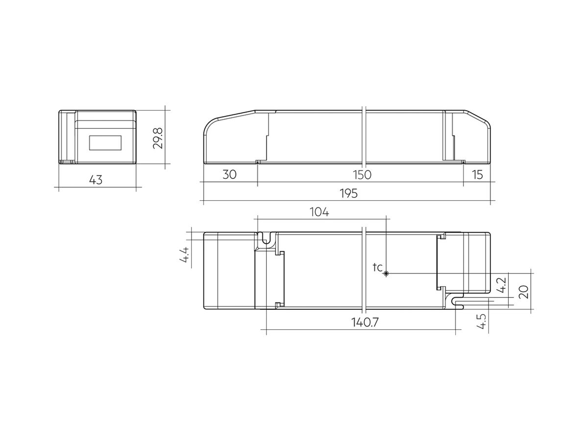 LED-Konverter Tridonic LC 60W 48V one4all NF EXC SP
