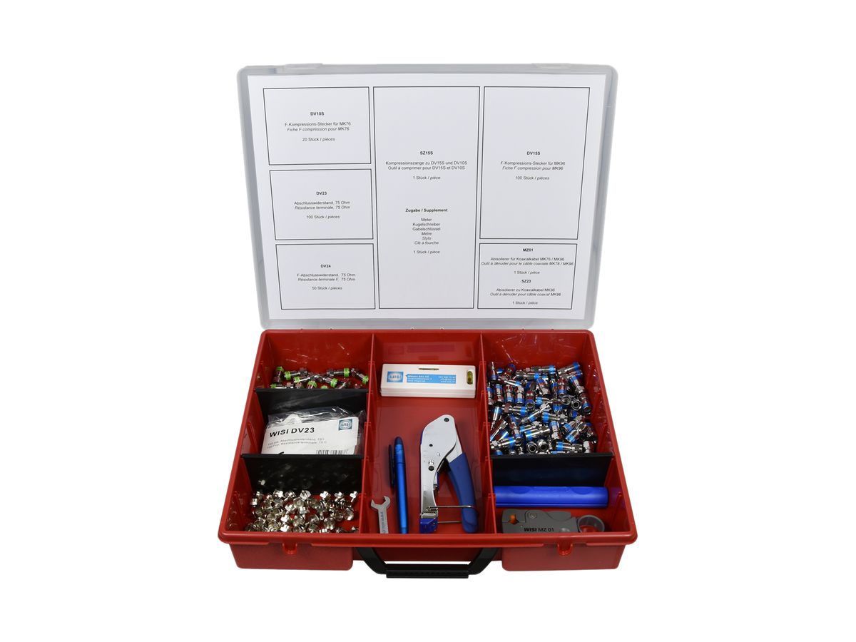 Kompressionskoffer WISI Short-Version Starterkit