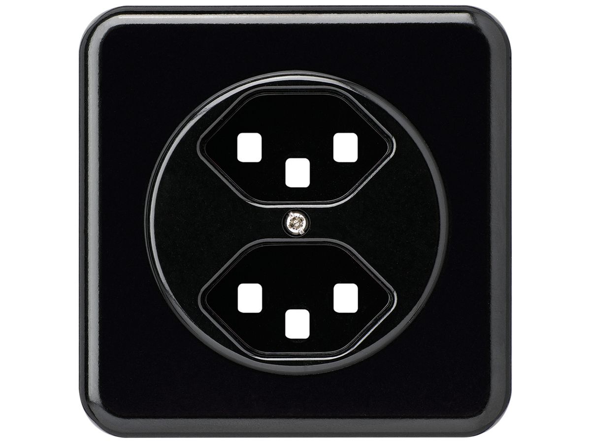 UP-Frontset basico 2×Typ 23 schwarz 86×86mm