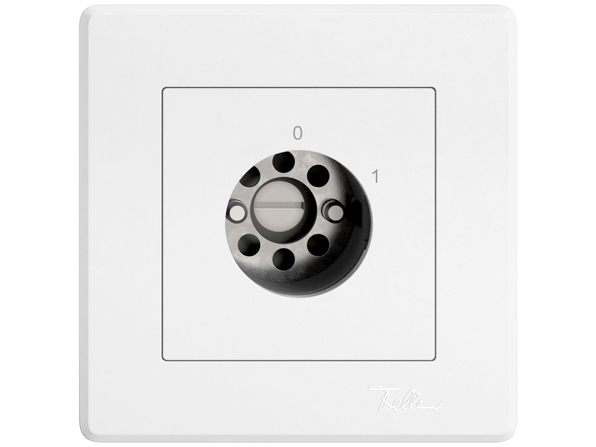 UP-Schlüsselschalter EDIZIO.liv für KABA 1262KA Umschalter 4P 0-1 T=97mm ws