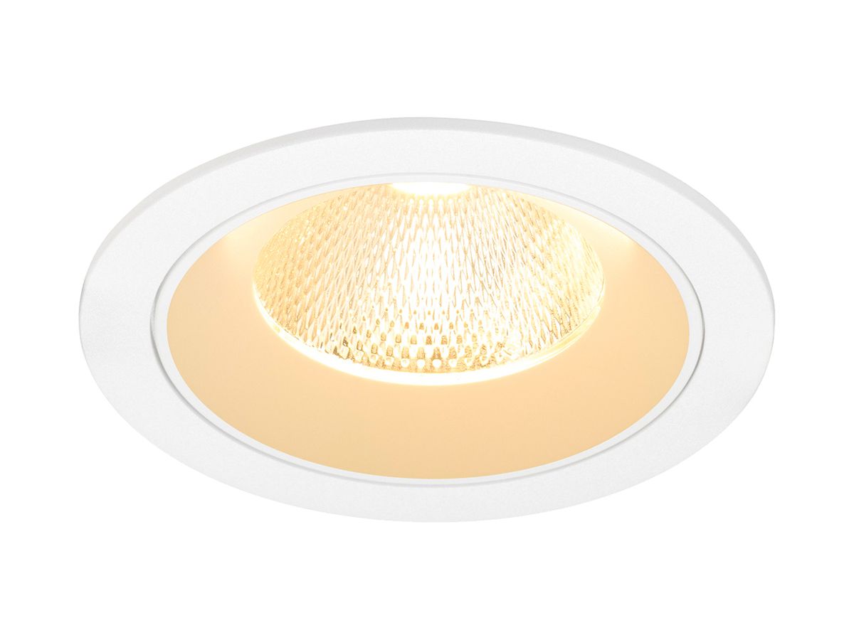 EB-LED-Deckenleuchte SLV NUMINOS L 17W 2500lm 3000K NB DALI DIM Ø130×85mm ws