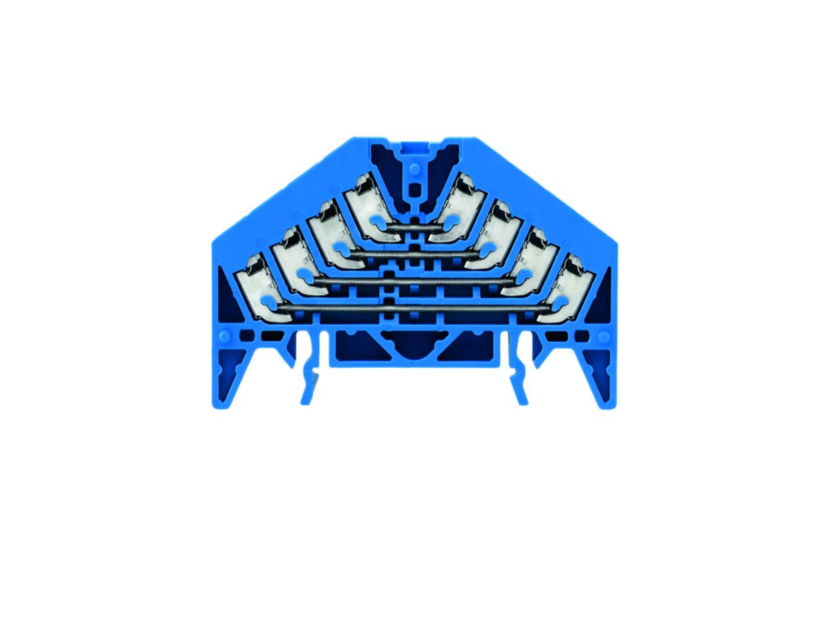 Rangierverteilerklemme Weidmüller PRV 4L PUSH IN TS35×7.5 blau, weiss