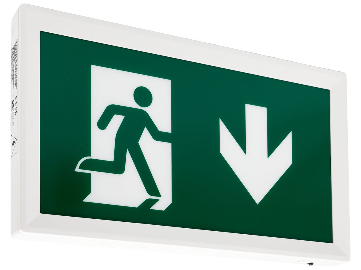 LED-Rettungszeichenleuchte Philips EM155C Wand/Decke 85lm 3h ST weiss