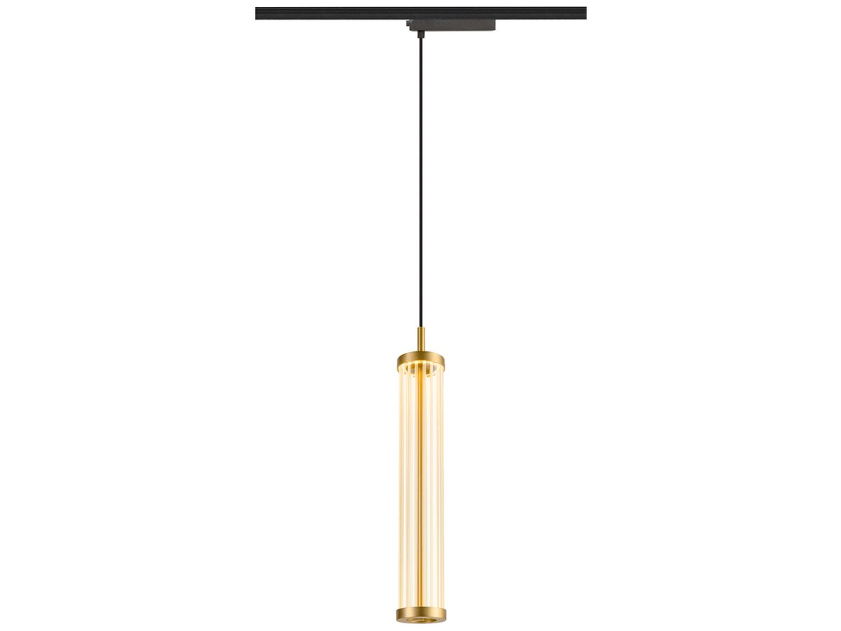 LED-Pendelleuchte SLV QUIMERA AD1PH 8W 330lm 927 DIM Ø76×470mm Messing