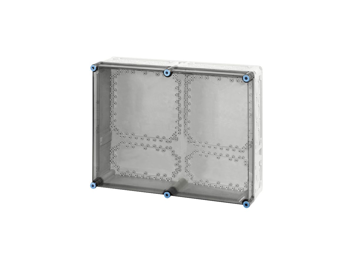 Apparategehäuse Hensel Mi 0600 grau leer mit transparenter Deckel 600×450×170mm
