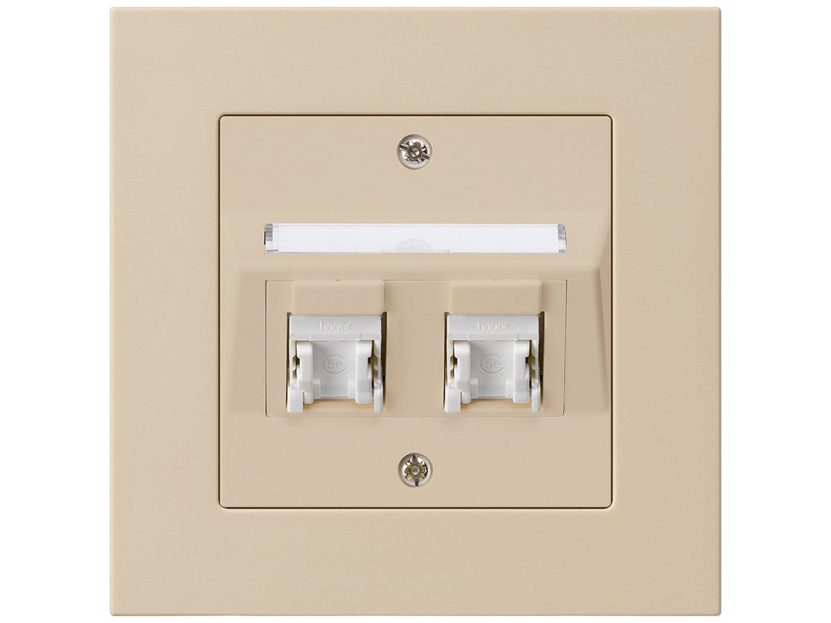 UP-Dose kallysto.pro C Kat.5e 2RJ45/u beige