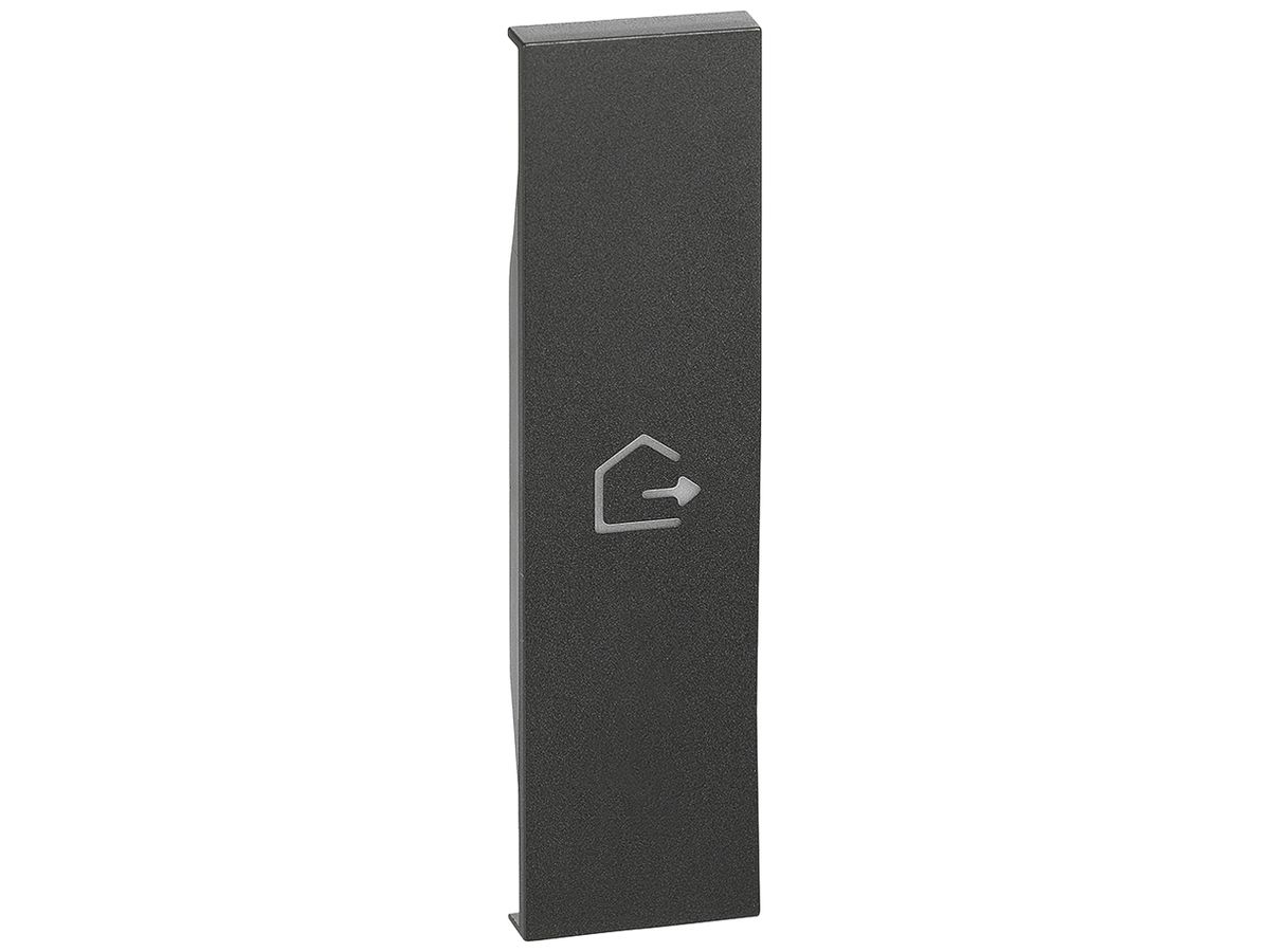 Tastenabdeckung Living Now für Tasten MyHOME 1 Modul mit Symbol Abreise schwarz
