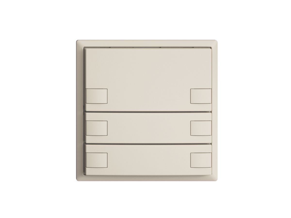 UP-Taster KNX 3-fach EDIZIOdue crema RGB ohne LED
