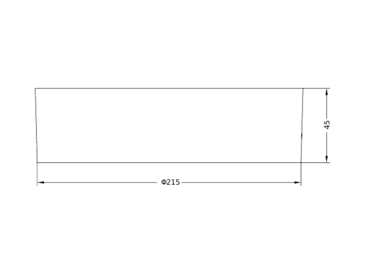 Anbaugehäuse LEDVANCE SLIM Aluminium Ø215×45mm weiss
