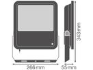 LED-Strahler LEDVANCE FLOODLIGHT150 SEN 100W 15000lm 840 IP66 100° 266×55 sz