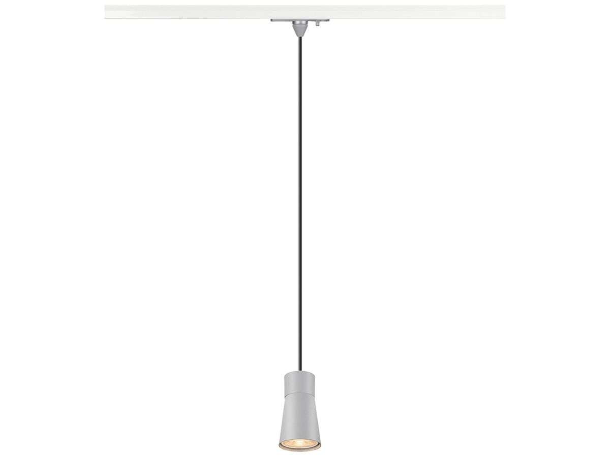 Pendelleuchte SLV PURI 2.0 Cone AD1PH GU10 1×6W DIM Ø55mm grau