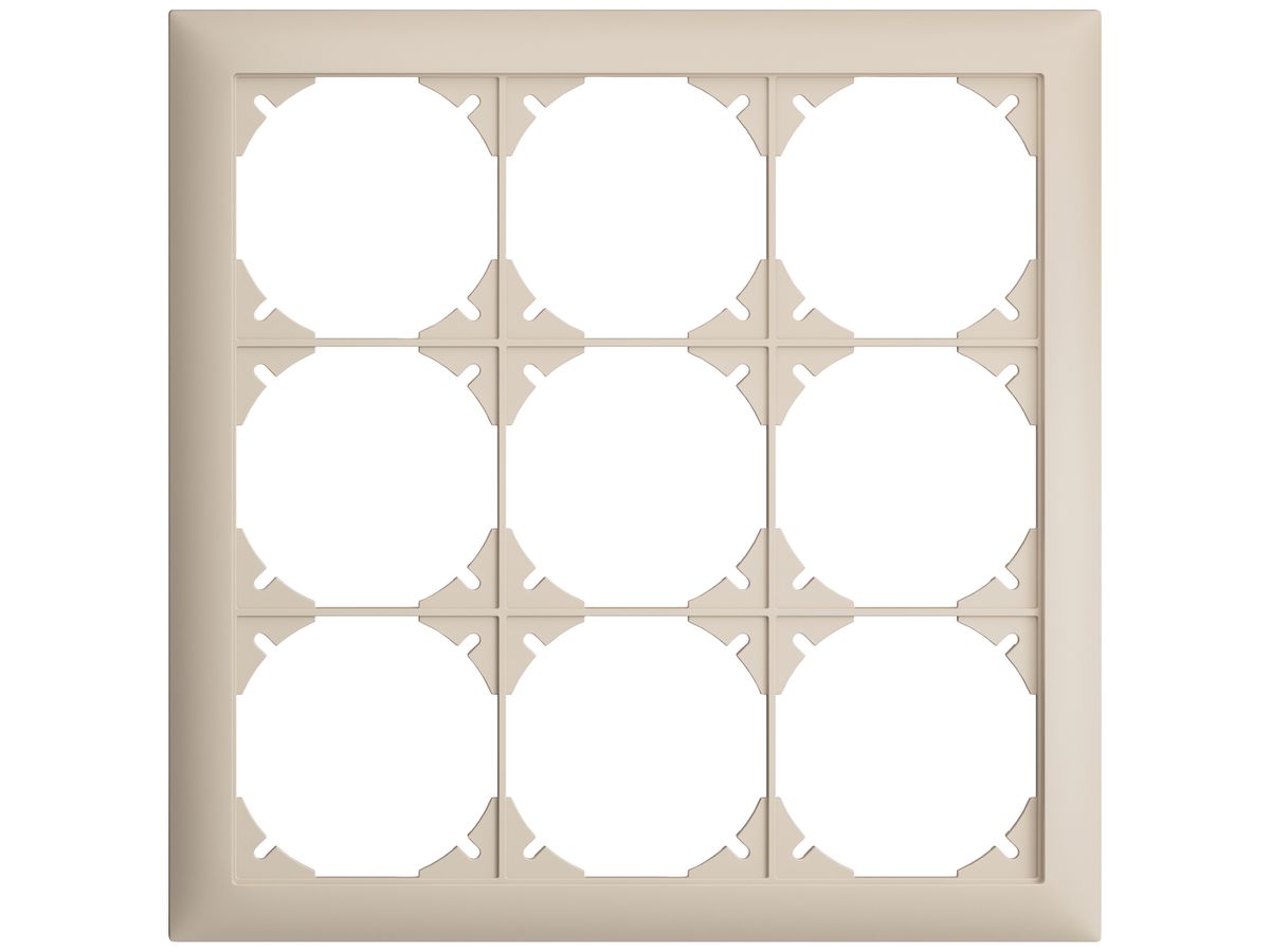 UP-Kopfzeile EDIZIOdue SNAPFIX® 3×3 horizontal und vertikal 208×208mm crema