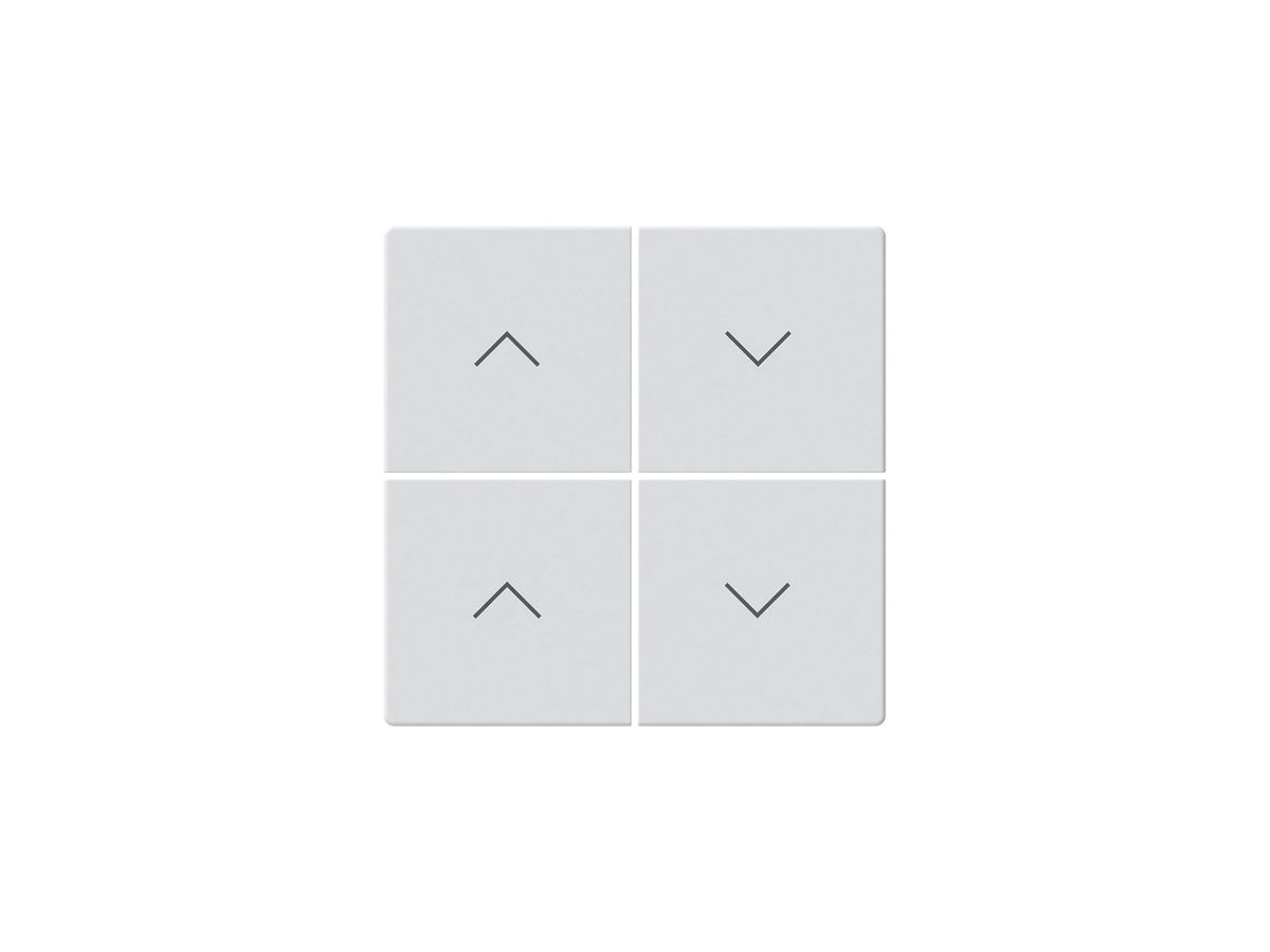 KNX-Storentasterfront Hager BA kallysto Z 4-fach weiss