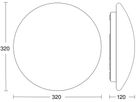 LED-Decken-/Wandleuchte Steinel RS PRO P2 flat HF Ø322 16W 1730lm 830 IP54