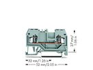 Klemme 2-Leiter WAGO 1.5mm² grau