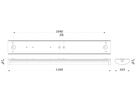 LED-Deckenleuchte Philips CoreLine FastSet 34.5W 4800lm 830/840 IP44 DIM 1.2m ws