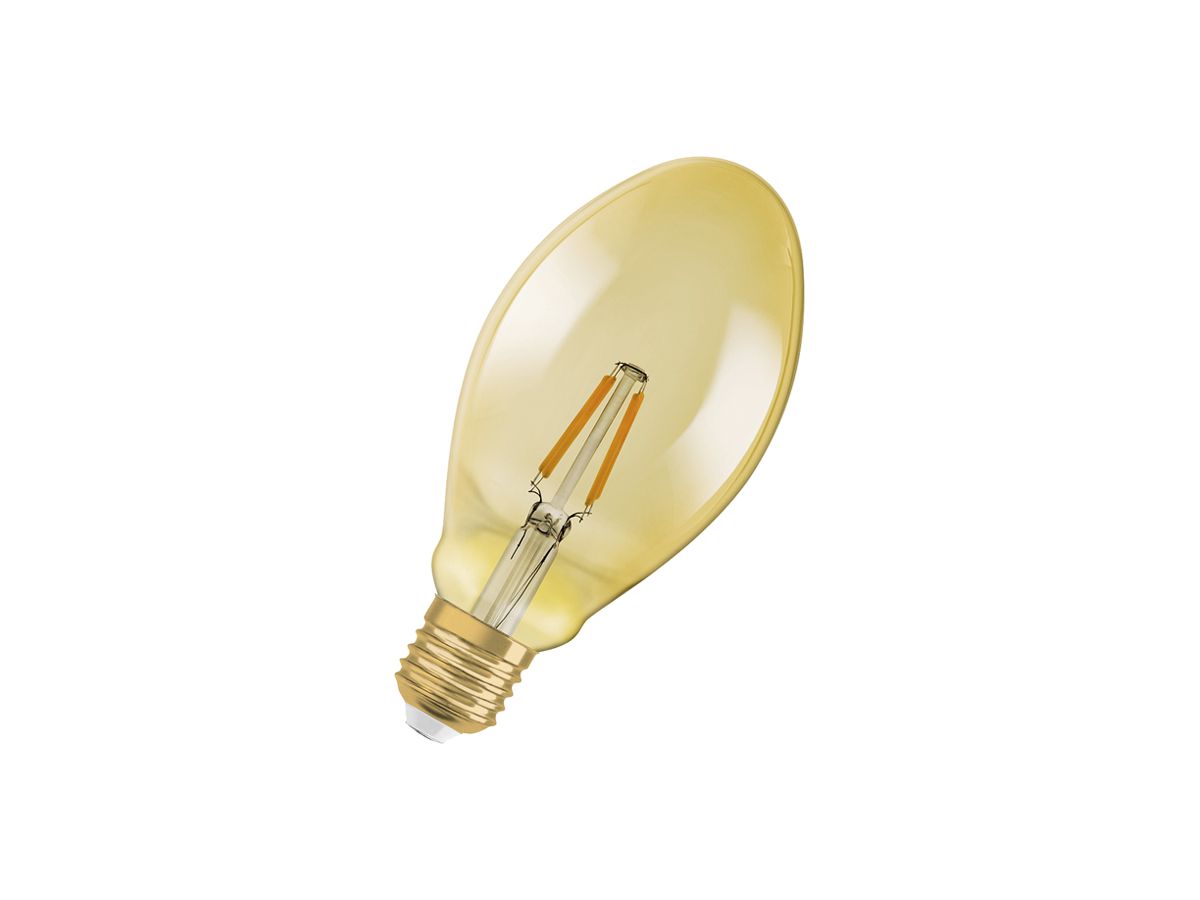 LED-Lampe LEDVANCE Vintage OVAL E27 4W 470lm 2400K Ø75×156mm klar Gold