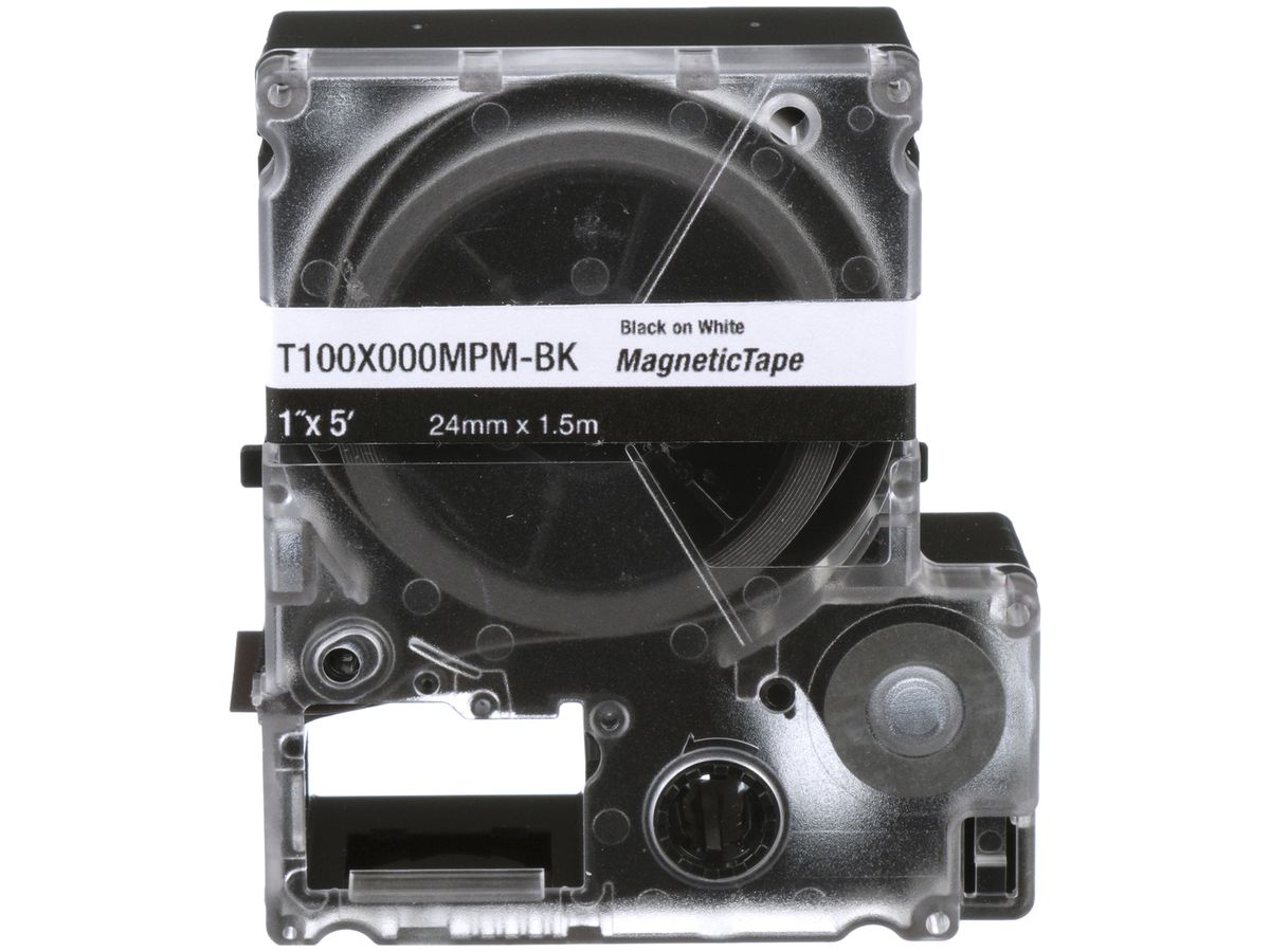 Etikettenkassette Panduit MP, Endlosband, 24×4900mm schwarz auf weiss