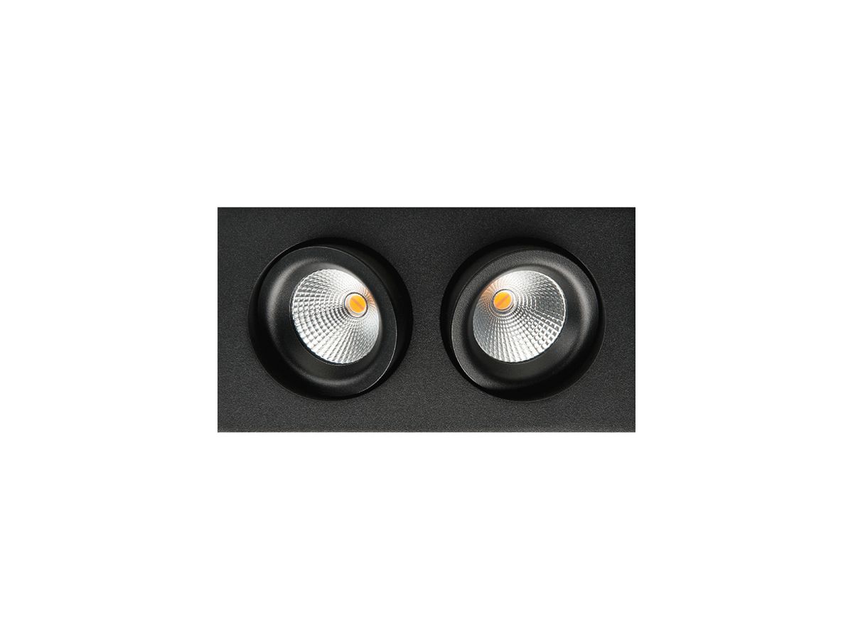 LED-Downlight SG Junistar Square 2×7W 980lm 920…928 IP20/IP44 42° DIM 175×95 sz