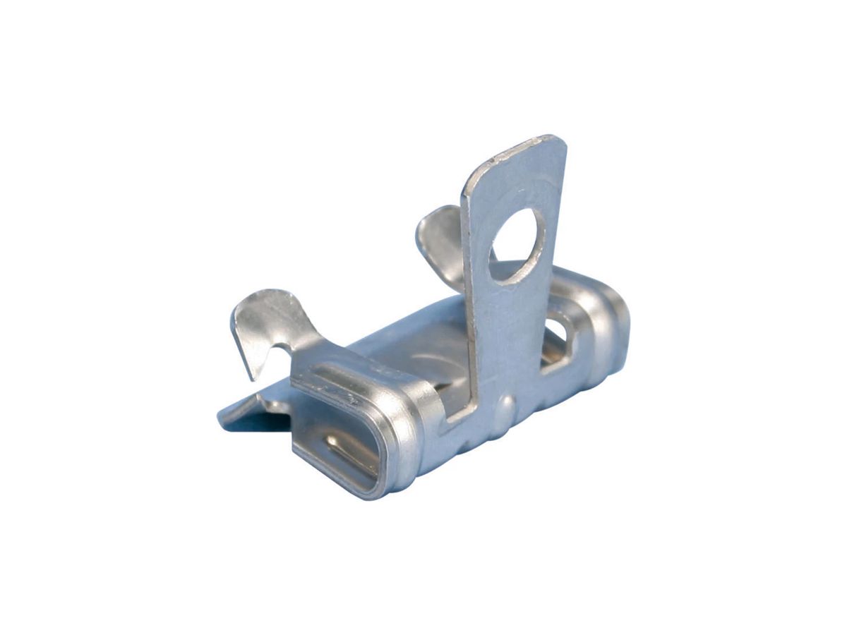 Flanschträger Caddy Loch Ø7mm Flansch 3…8mm, Edelstahl