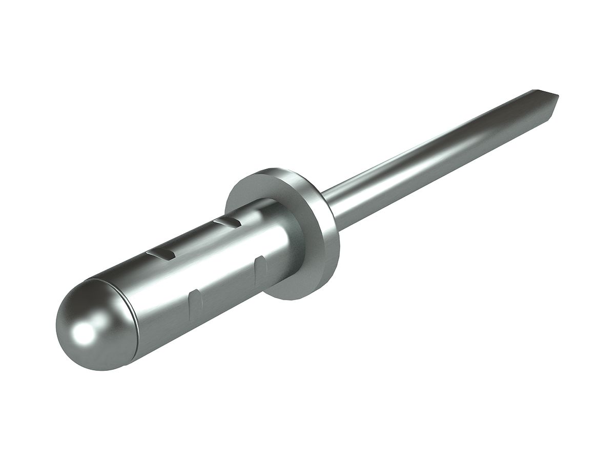 Mehrbereichs-Blindniete Flury AV 81 Ø4.1×10mm für 0.5…6.5mm weissaluminium