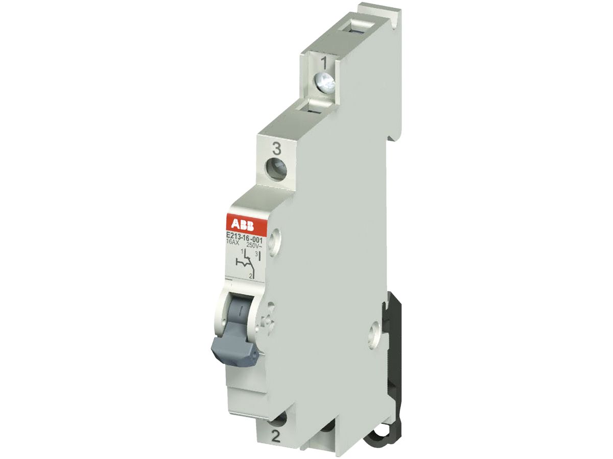 REG-Wechselschalter ABB E213, 16A/250V 1L 1W, ½TE, "I-II"