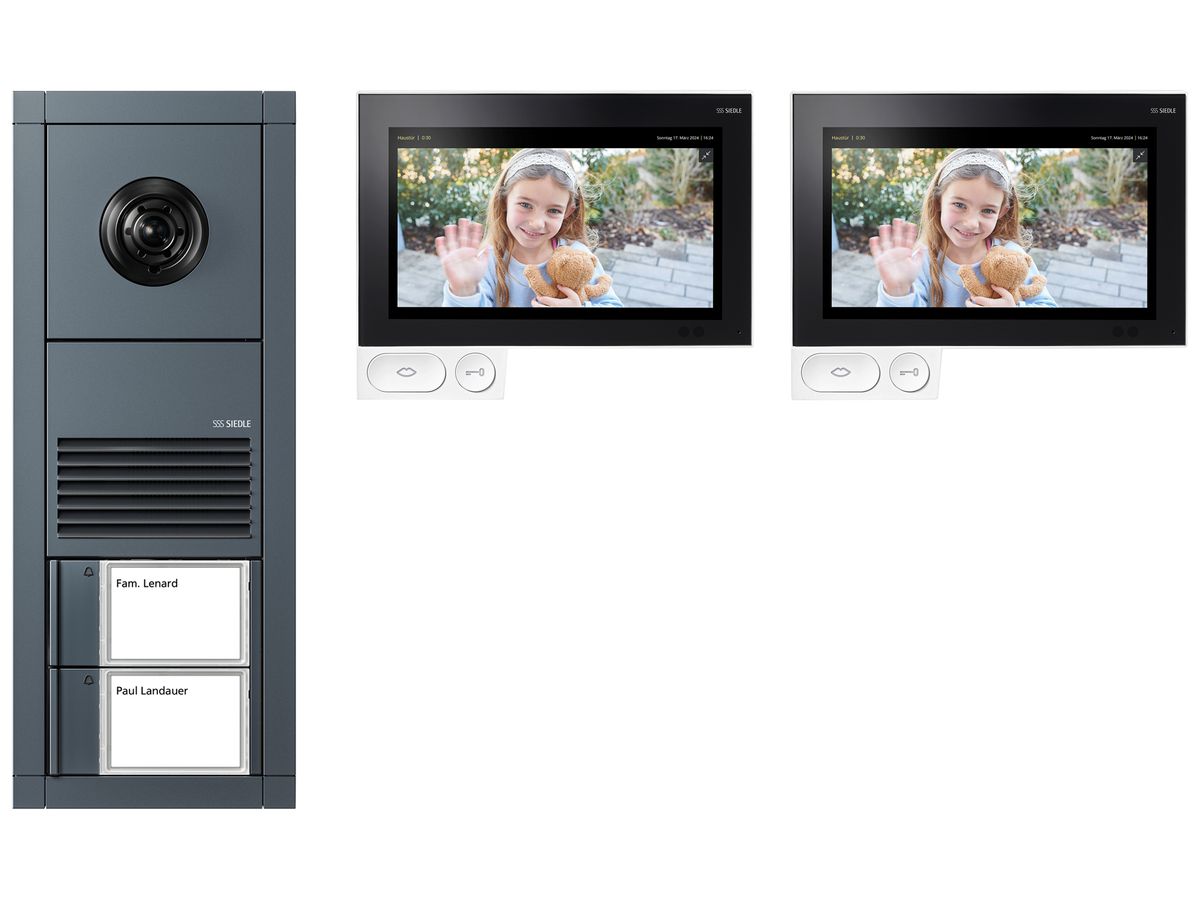 EB-Set Video Siedle Vario 2 Bus-System weiss