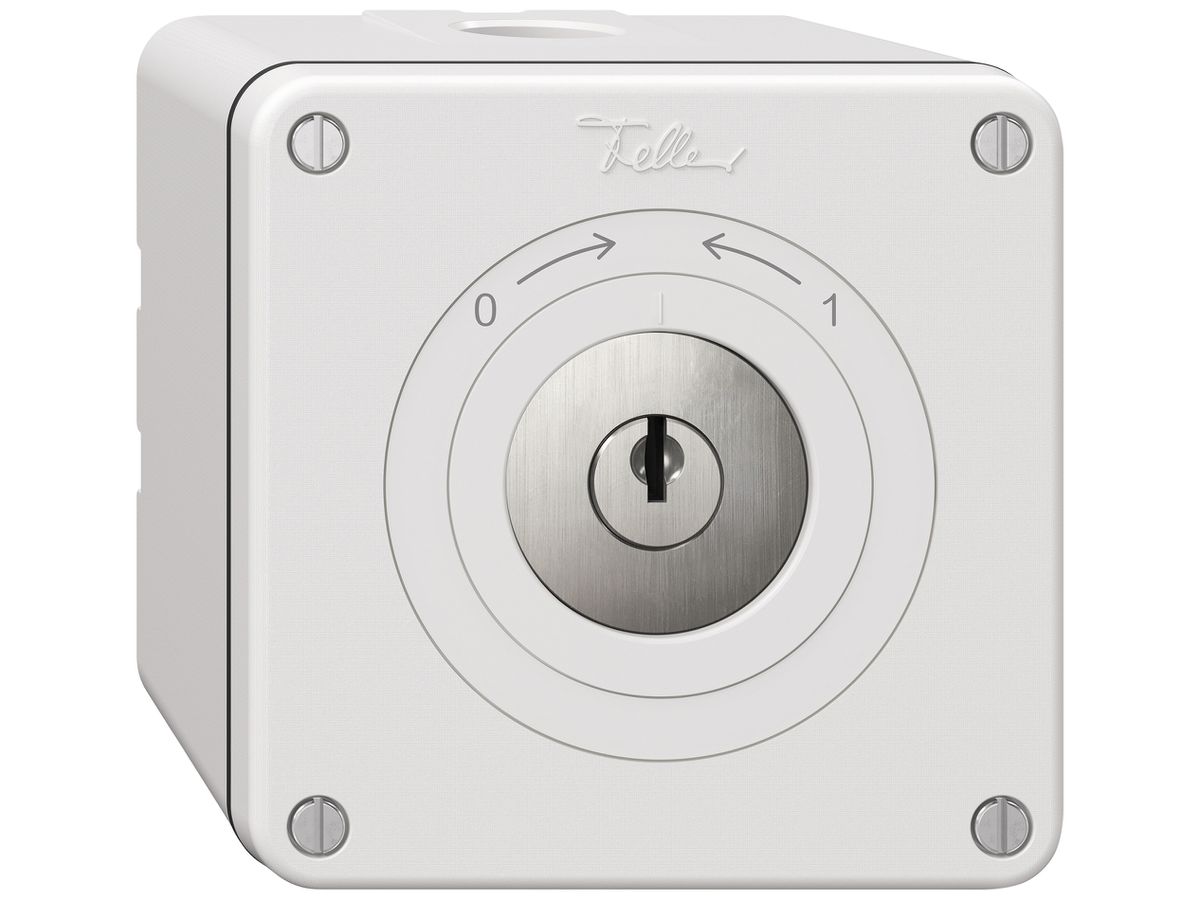 AP-Schlüsselschwenktaster NEVO SNAPFIX® 1P 1NC 1NO 16A 400V 0-> <-1 ws
