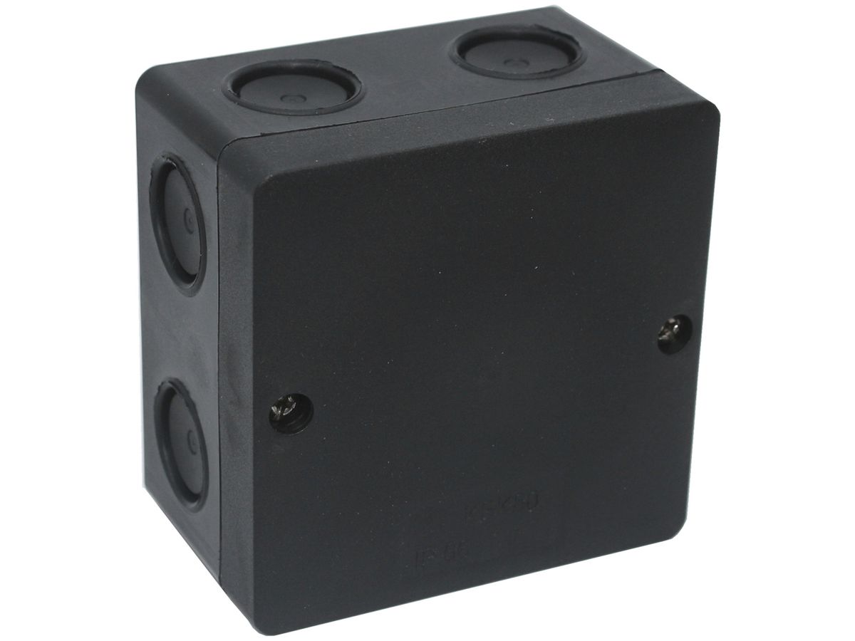 Abzweigdose EasyAPBox80 81×81×50mm, schwarz