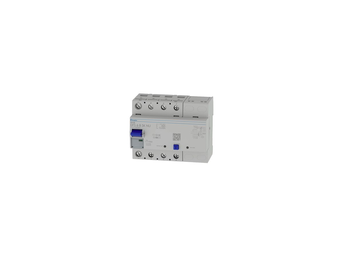 Fehlerstromschutzschalter DOEPKE DFS 6 4P 400V 40A 0.03A B 10kA 6TE