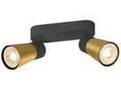 Spot SLV PURI 2.0 Cone CW GU10 2×6W DIM 150×138mm schwarz/gold