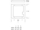 Anbaurahmen für LUXILED Panel 625×625×54mm, Stahl, weiss