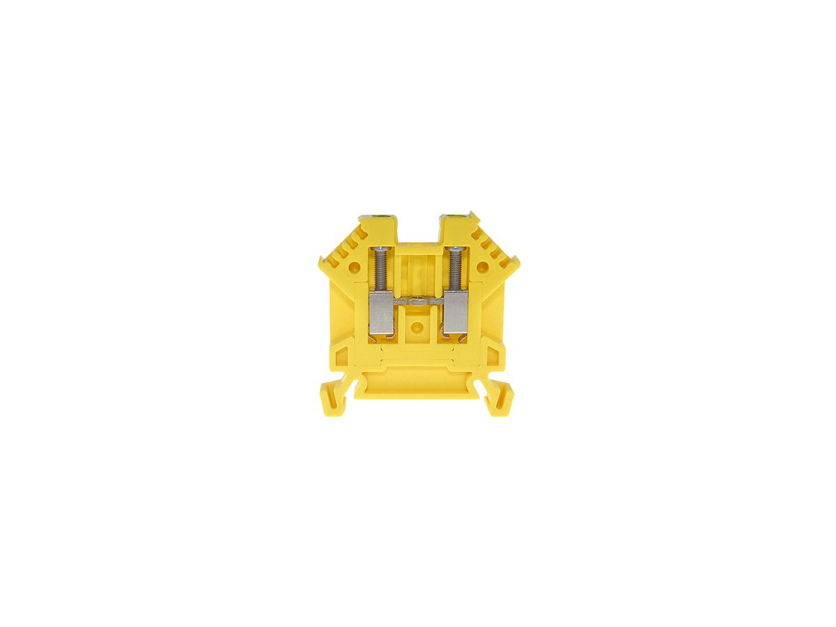 Durchgangs-Reihenklemme Woertz 0.5…2.5mm² 24A 1000V Schraubansch.2×1 TH35 gn/gb