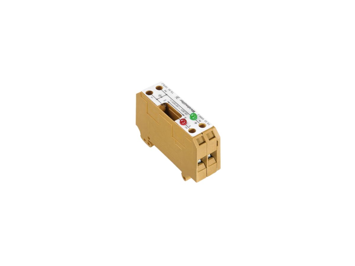 Messtrenn-Reihenklemme Weidmüller SAKT 2LD 60VAC Schraub.6mm² TS35 gelb