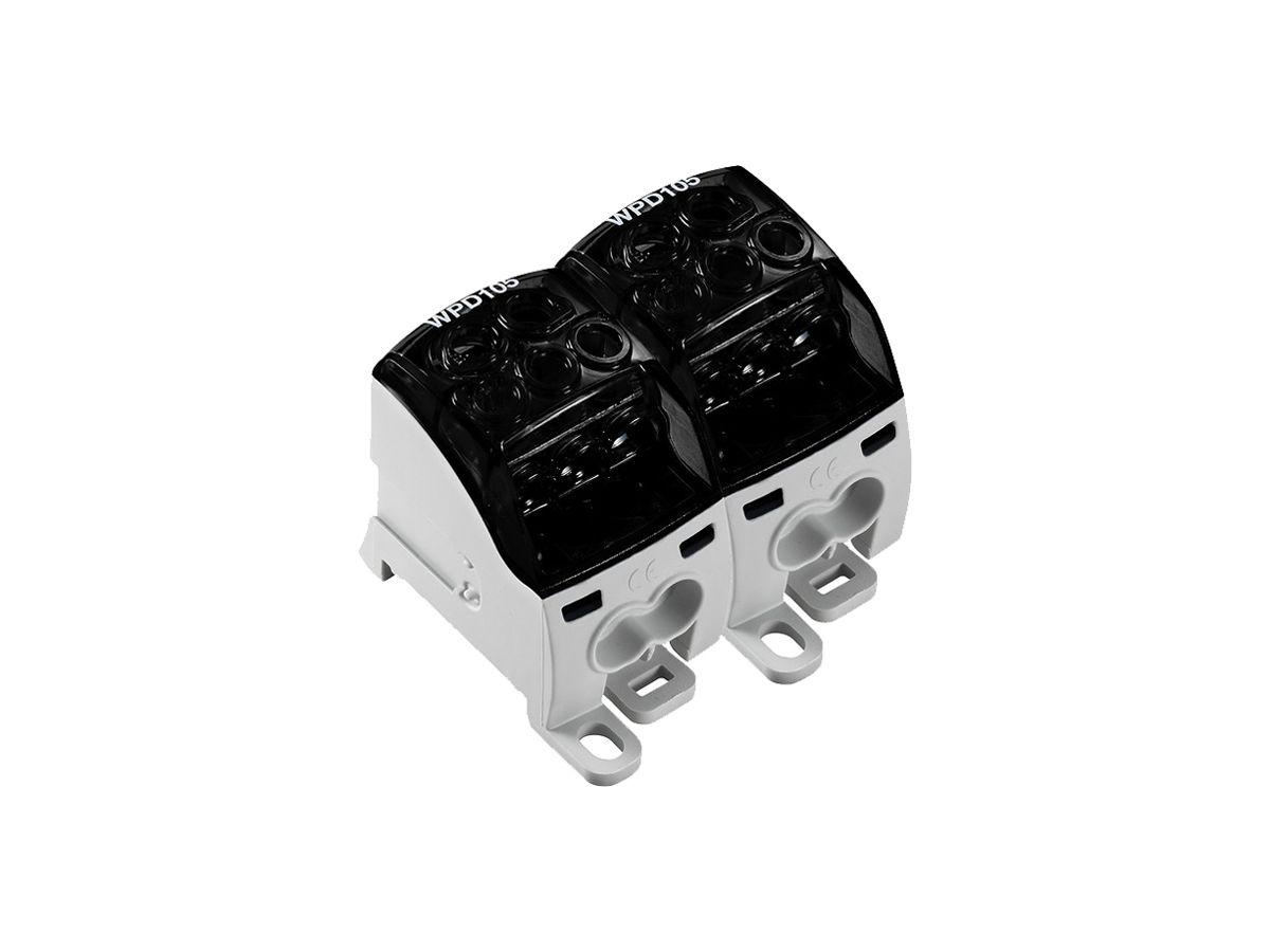 Verteilerblock WM WPD 205 1P 214A 2×Eing 10×Ausg 1.5…25mm² 1.5…35mm²
