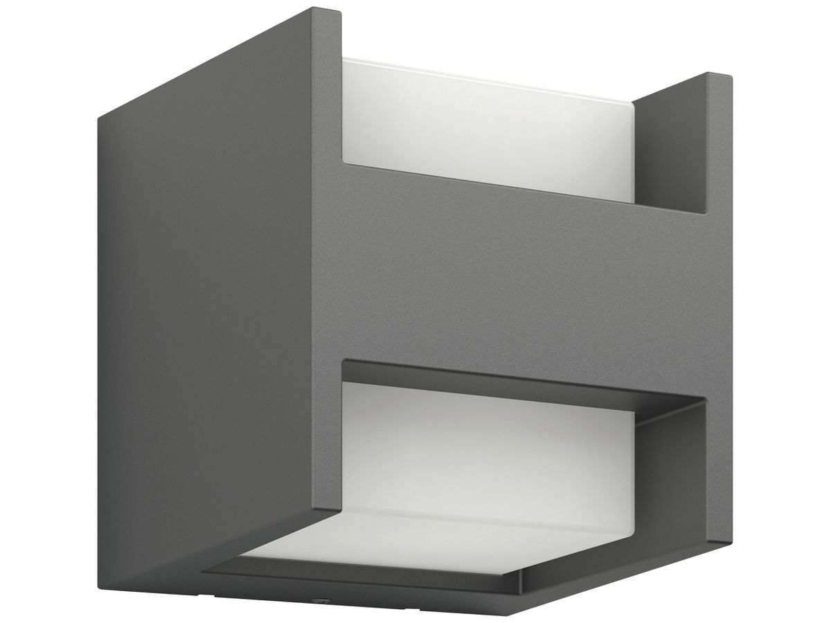 LED-Wandleuchte Arbour 4.5W 2700K 127×130×130mm IP44 anthrazit