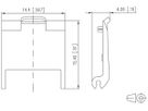 Staubschutzklappe H-LINE M, für Anschlussmodul, grün, 10 Stück