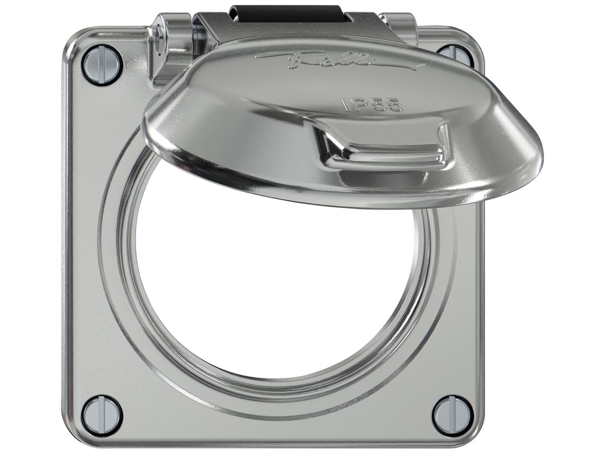 Oberteil ELEMENT SNAPFIX® m.Klappdeckel Achse und Spannfeder isoliert Ø60mm alu